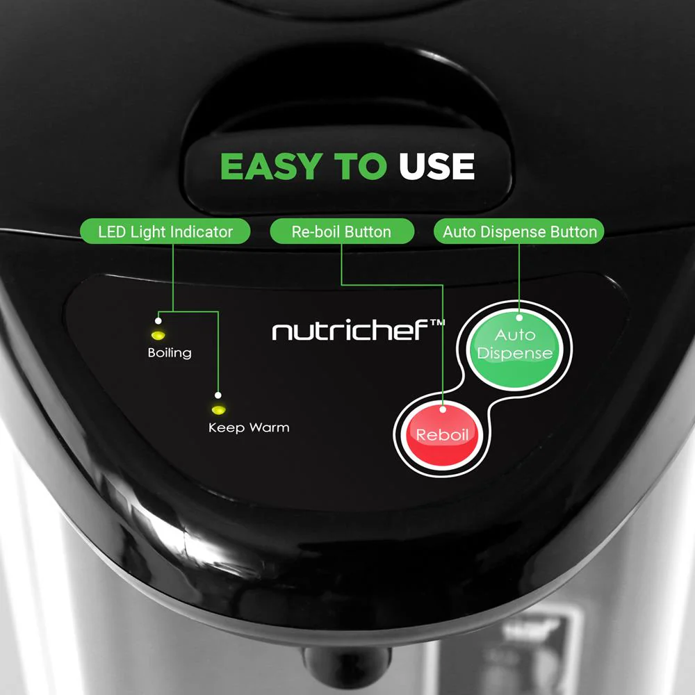 5.2 Qt Electric Water Kettle, Quick Heating, Stainless Steel, 5 Temp Settings - Image 4