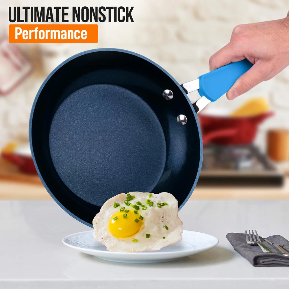 8'' Small Fry Pan - Stylish Kitchen Cookware With Elegant Diamond Pattern, Non-Stick (Works With Model: Nccw11Bd) - Image 2