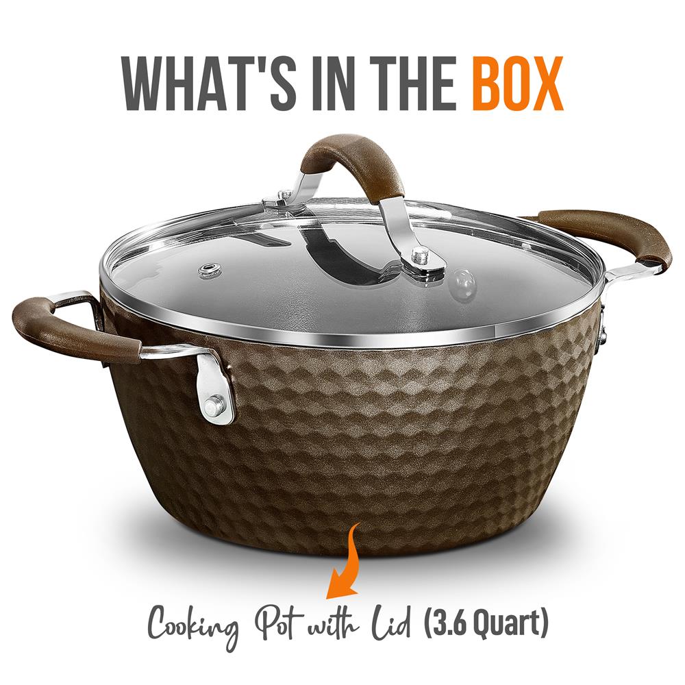 Dutch Oven Pot With Lid - Non-Stick High-Qualified Kitchen Cookware, 3.6 Quart (Works With Model: Nccw11Cof) - Image 7
