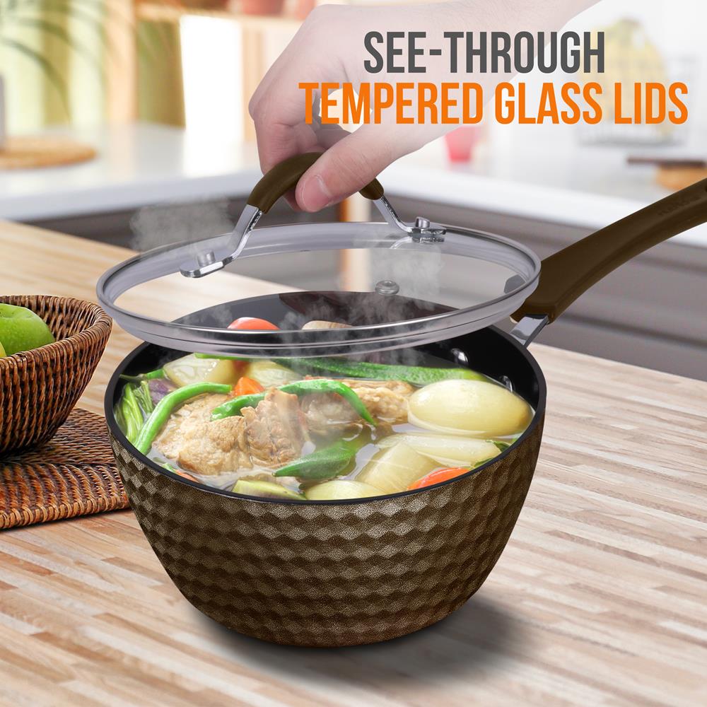 Saucepan Pot With Lid - Non-Stick High-Qualified Kitchen Cookware, 1.7 Quart (Works With Model: Nccw11Cof) - Image 5