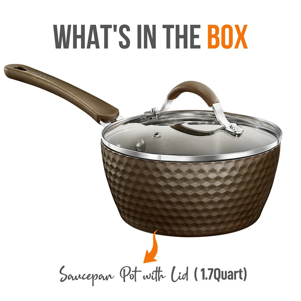 Saucepan Pot With Lid - Non-Stick High-Qualified Kitchen Cookware, 1.7 Quart (Works With Model: Nccw11Cof) - Image 7