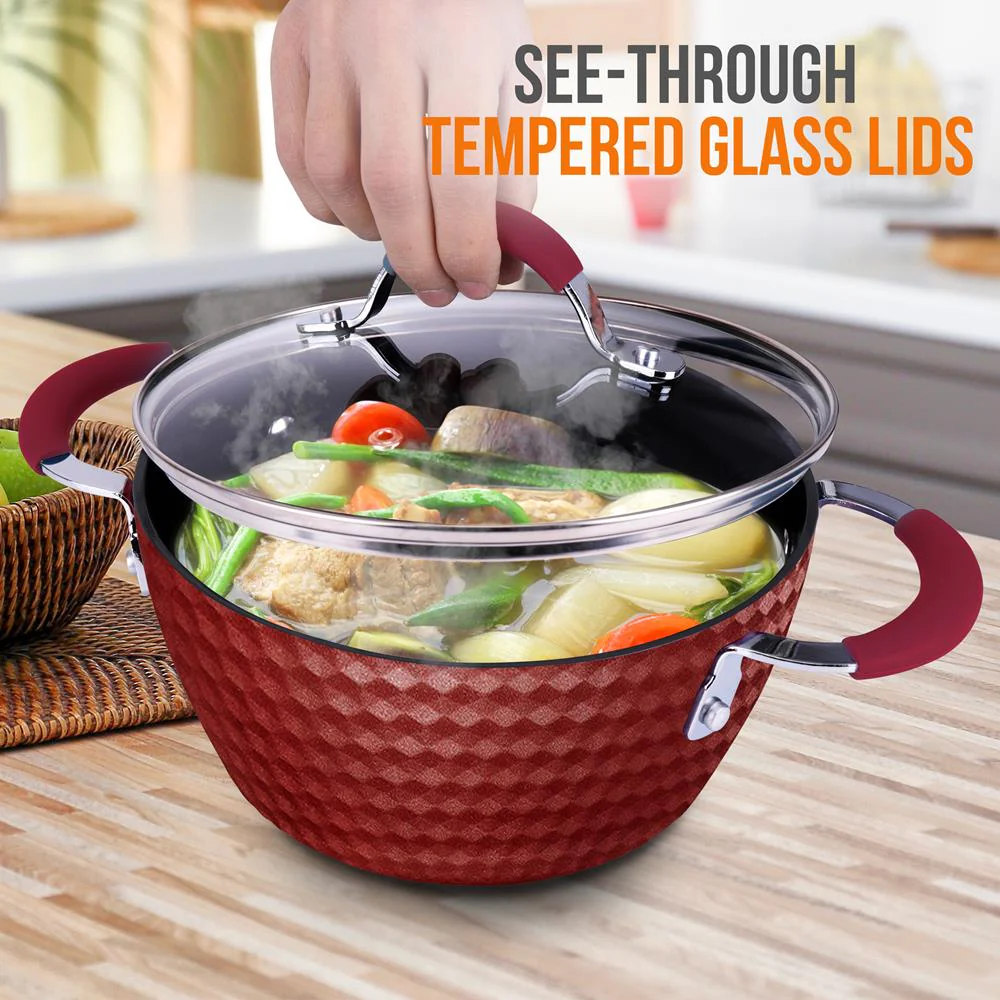 Cooking Pot With Lid - Non-Stick High-Qualified Kitchen Cookware, 2.1 Quart (Works With Model: Nccw11Rdd) - Image 5