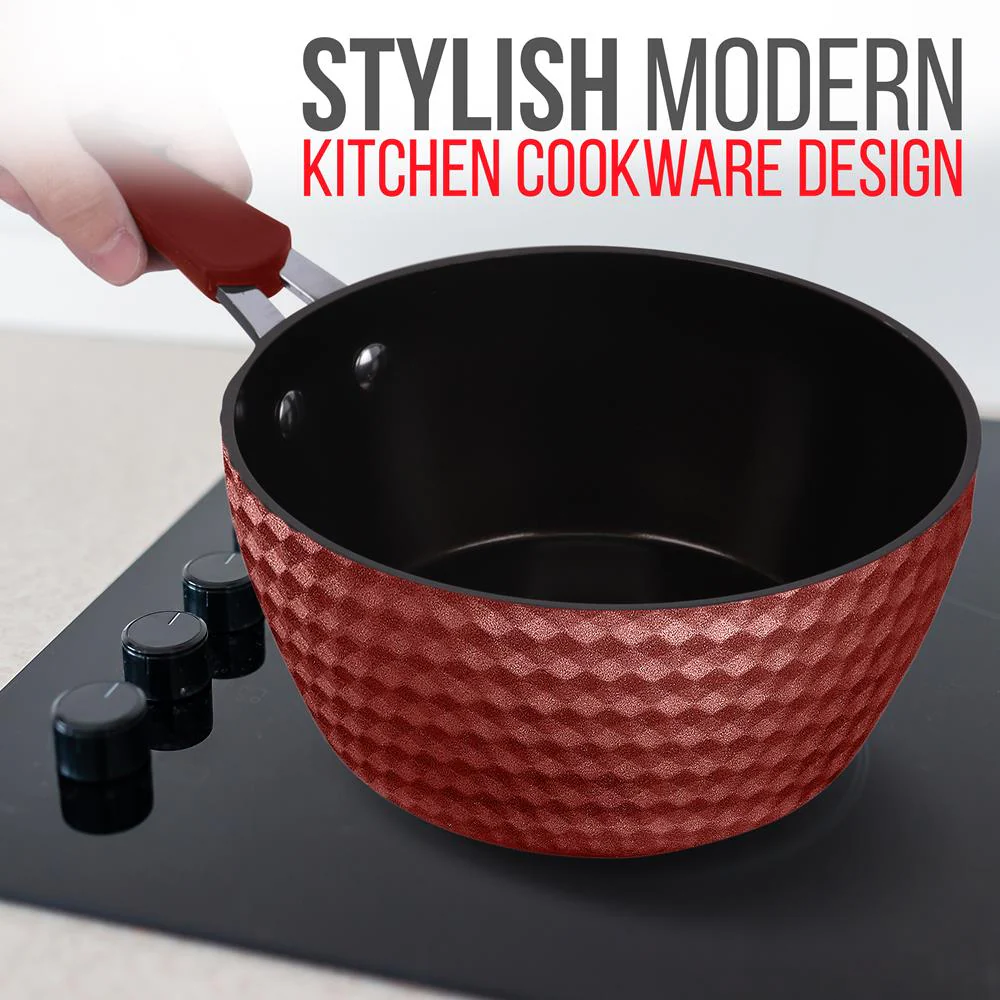 Saucepan Pot With Lid - Non-Stick High-Qualified Kitchen Cookware, 1.7 Quart (Works With Model: Nccw11Rdd) - Image 4