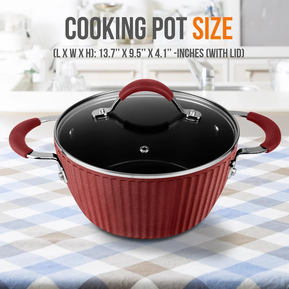 Dutch Oven Pot With Lid - Non-Stick High-Qualified Kitchen Cookware, 3.6 Quart (Works With Model: Nccw11Rdl) - Image 2