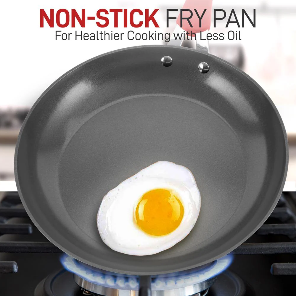 11'' Large Fry Pan - Non-Stick High-Qualified Kitchen Cookware, (Works With Model: Nccw11Rdl) - Image 4