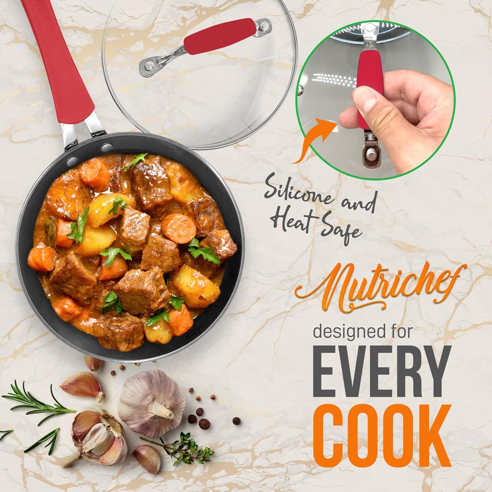 Saucepan Pot With Lid - Non-Stick High-Qualified Kitchen Cookware, 1.7 Quart (Works With Model: Nccw11Rdl) - Image 6