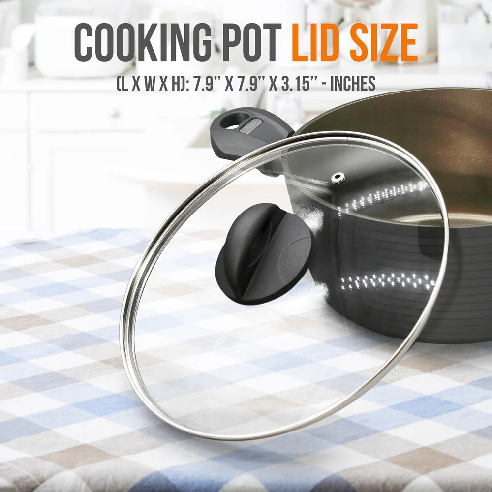 Cooking Pot Lid - See-Through Tempered Glass Lids (Works With Model: Nccw12S) - Image 2