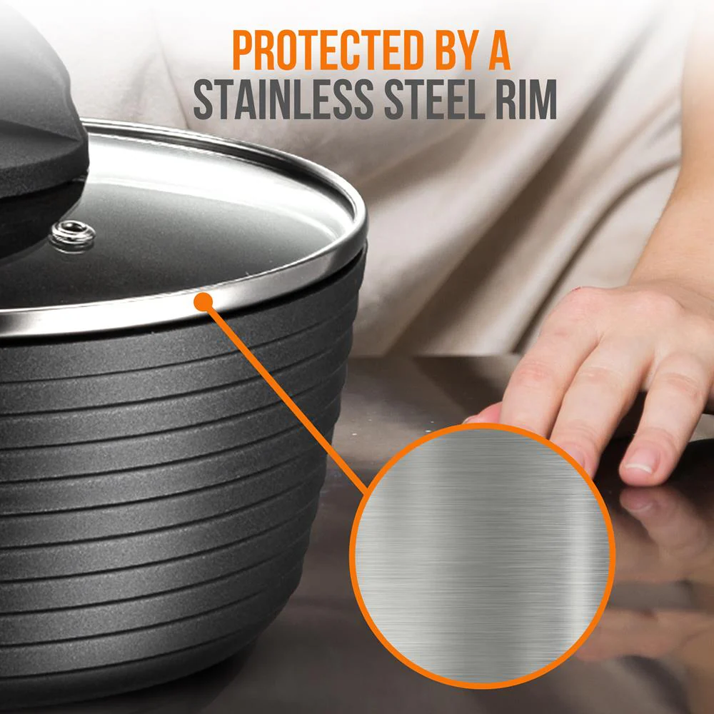 Dutch Oven Pot Lid - See-Through Tempered Glass Lids (Works With Model: Nccw12S) - Image 4