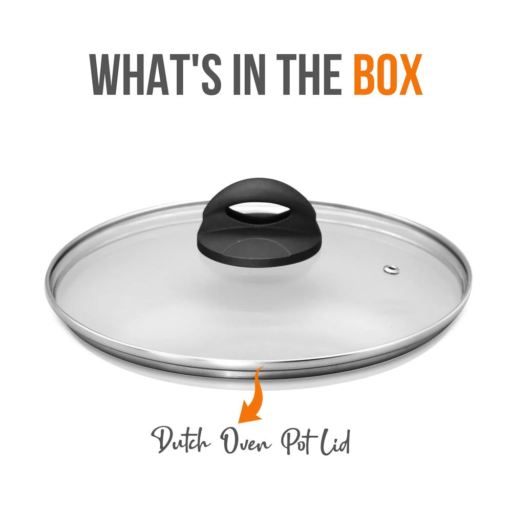 Dutch Oven Pot Lid - See-Through Tempered Glass Lids (Works With Model: Nccw12S) - Image 7