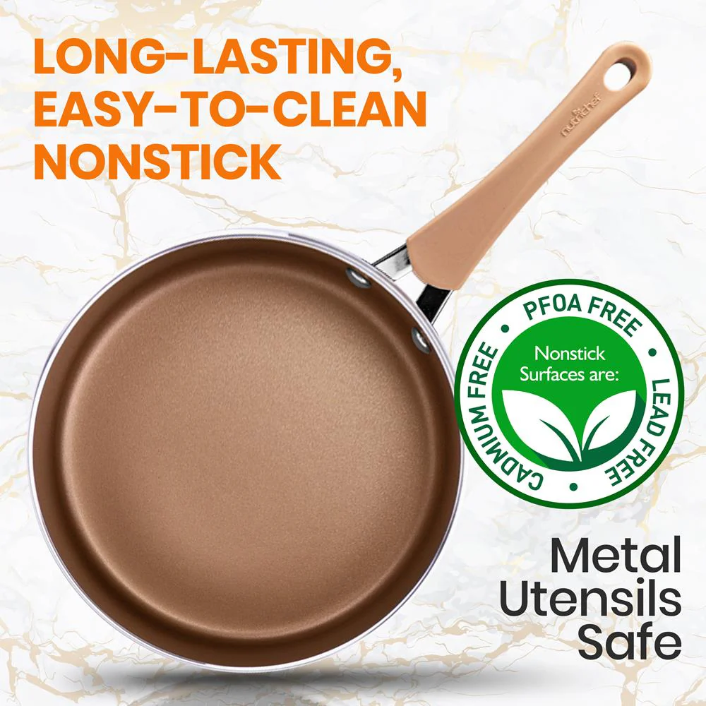 Sauce Pot With Lid - Non-Stick High-Qualified Kitchen Cookware With See-Through Tempered Glass Lids, 2.5 Quart (Works With Models: Nccw14S & Nccw20S) - Image 5