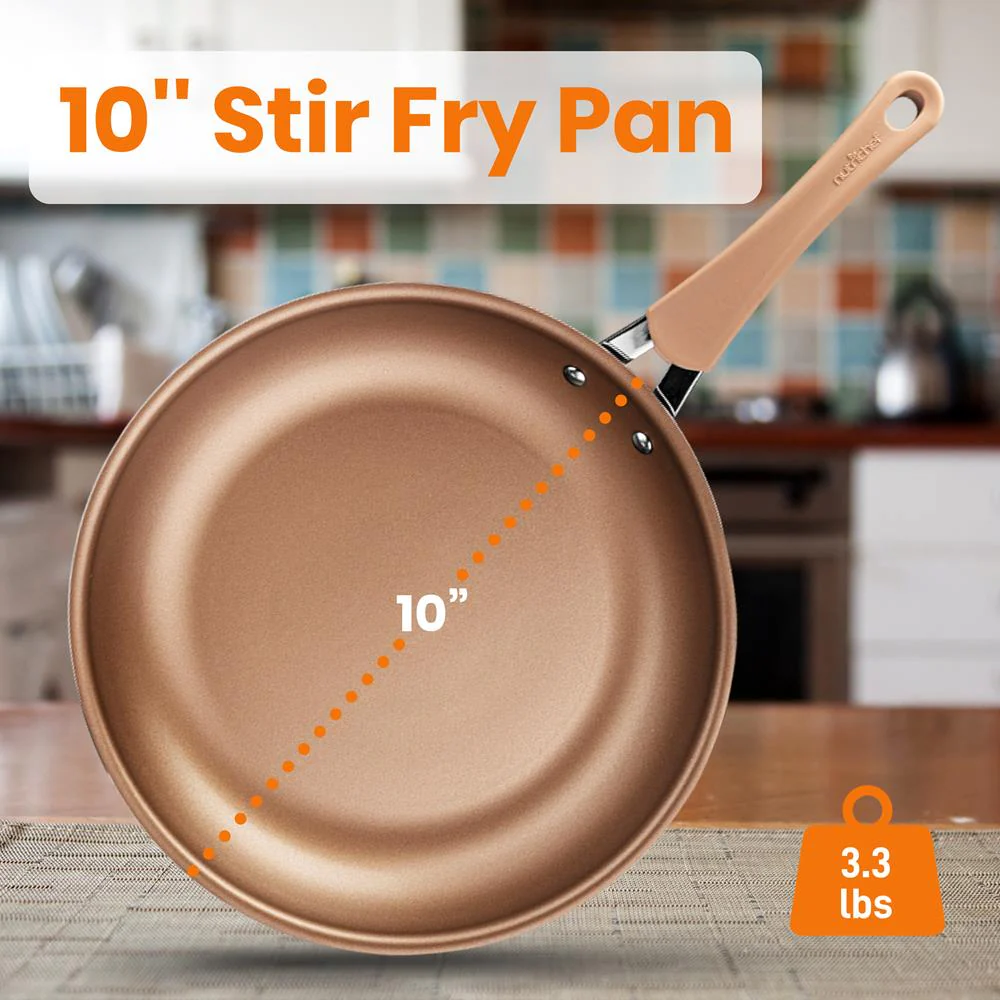 10'' Medium Fry Pan - Non-Stick High-Qualified Kitchen Cookware (Works With Models: Nccw14S & Nccw20S) - Image 2