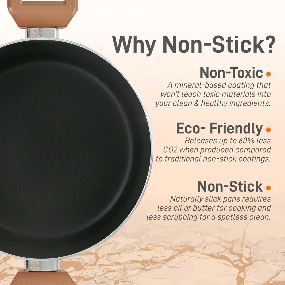Non-Stick Casserole With Lid - High-Qualified Kitchen Cookware With See-Through Tempered Glass Lids, 5 Quart (Works With Model: Nccwa13Br) - Image 3