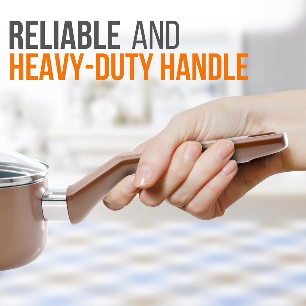 Saucepan Pot With Lid - Non-Stick High-Qualified Kitchen Cookware With See-Through Tempered Glass Lids, 1 Qt. (Works With Model: Nccwa13Br) - Image 4