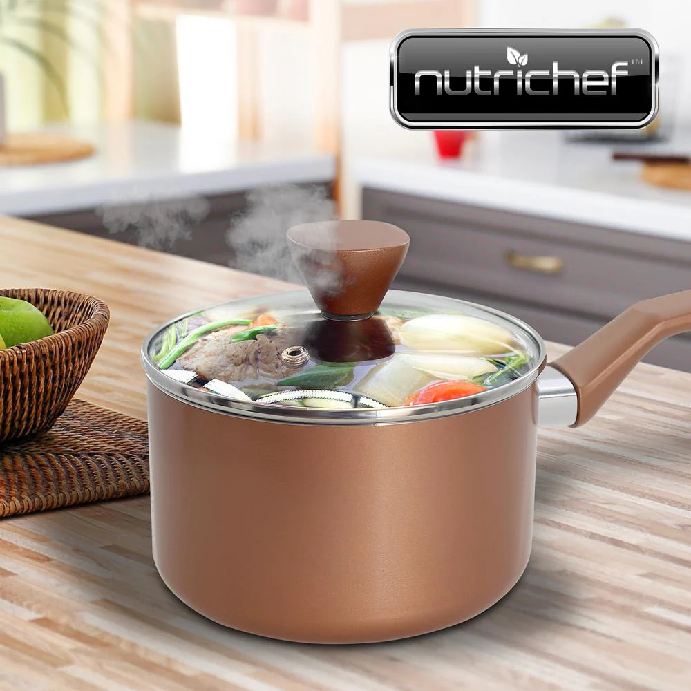Saucepan Pot With Lid - Non-Stick High-Qualified Kitchen Cookware With See-Through Tempered Glass Lids, 2 Qt. (Works With Model: Nccwa13Br) - Image 6