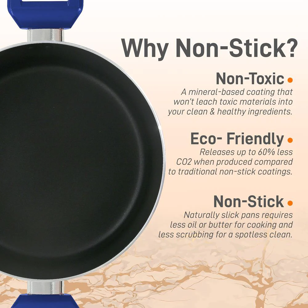 Non-Stick Casserole With Lid - High-Qualified Kitchen Cookware With See-Through Tempered Glass Lids, 5 Quart (Works With Model: Nccwa13Bu) - Image 3