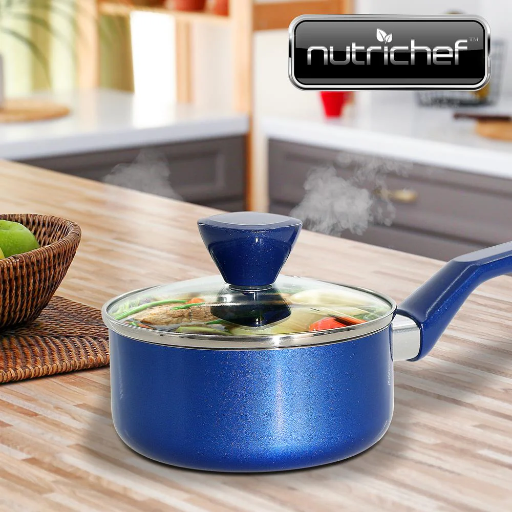 Saucepan Pot With Lid - Non-Stick High-Qualified Kitchen Cookware With See-Through Tempered Glass Lids, 1 Qt. (Works With Model: Nccwa13Bu) - Image 6