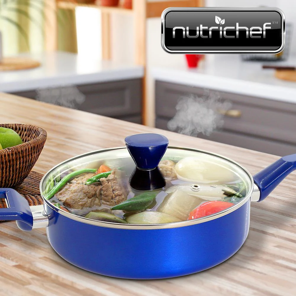 Sautepan Pot With Lid - Non-Stick High-Qualified Kitchen Cookware With See-Through Tempered Glass Lids, 3 Qt. (Works With Model: Nccwa13Bu) - Image 6