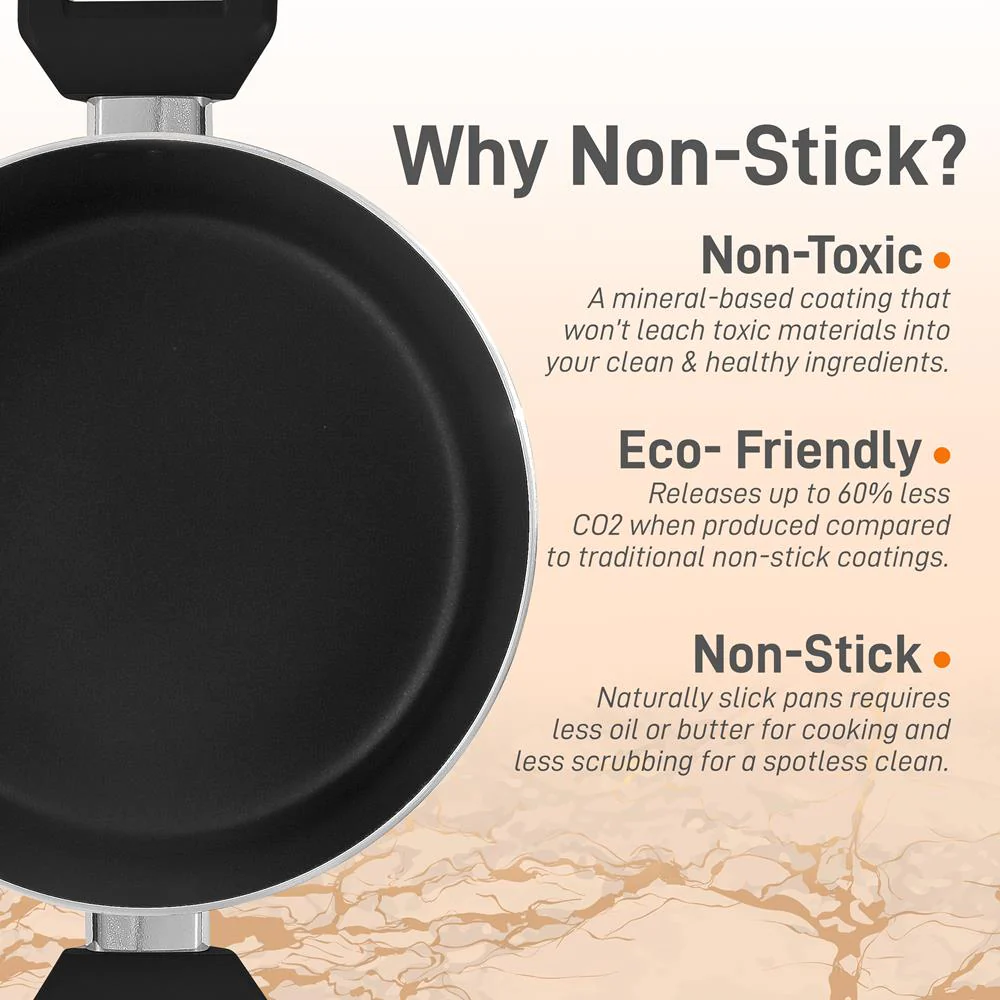 Non-Stick Casserole With Lid - High-Qualified Kitchen Cookware With See-Through Tempered Glass Lids, 5 Quart (Works With Model: Nccwa13) - Image 3