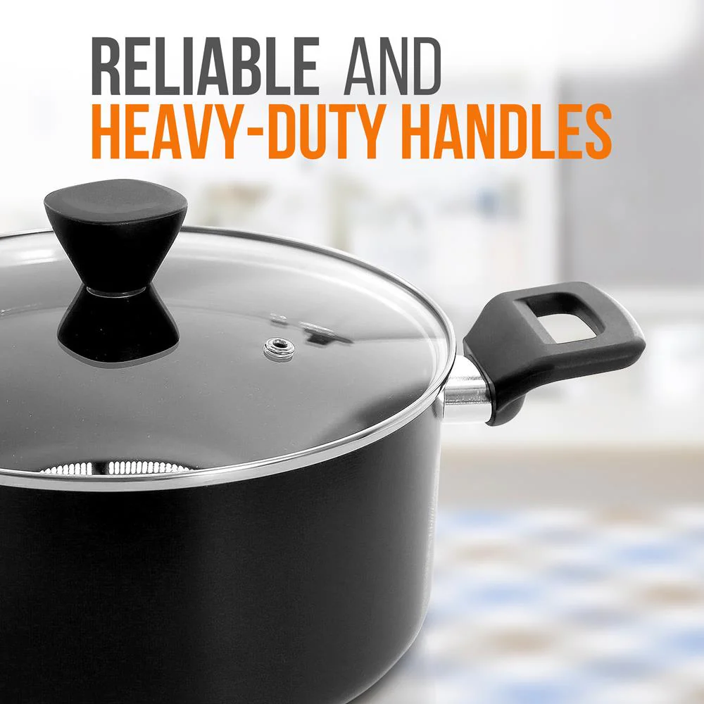 Non-Stick Casserole With Lid - High-Qualified Kitchen Cookware With See-Through Tempered Glass Lids, 5 Quart (Works With Model: Nccwa13) - Image 4