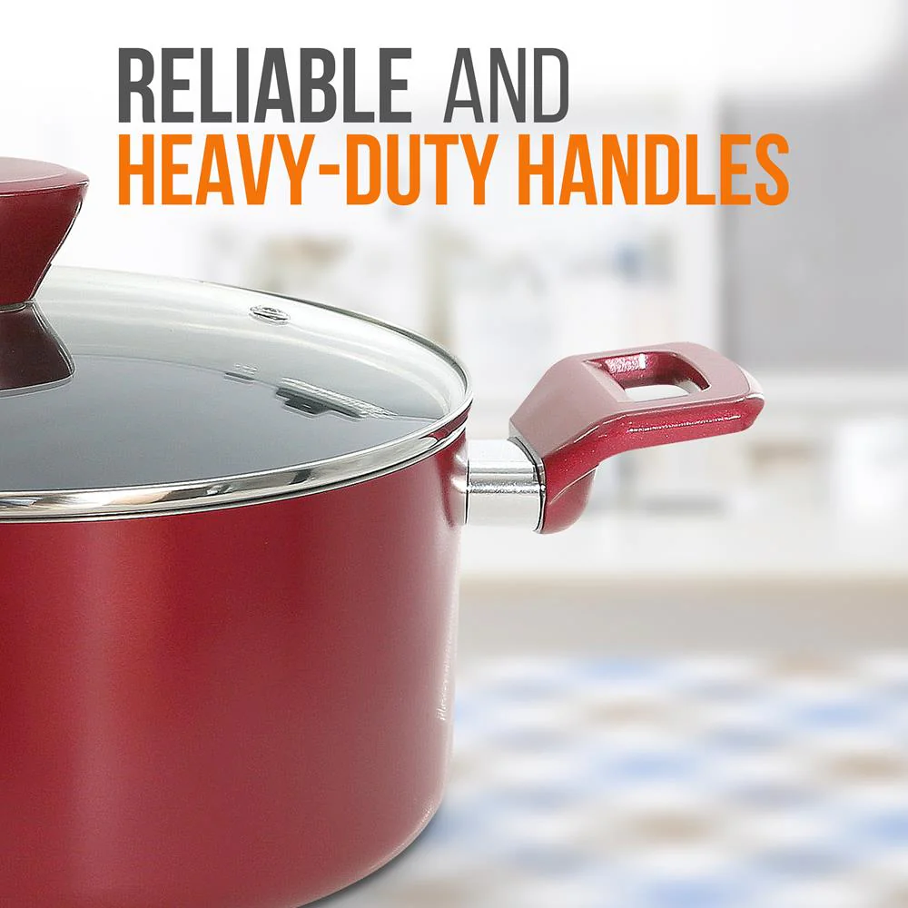 Non-Stick Casserole With Lid - High-Qualified Kitchen Cookware With See-Through Tempered Glass Lids, 5 Quart (Works With Model: Nccwa13Rd) - Image 4