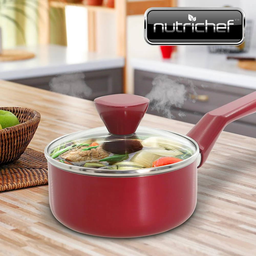Saucepan Pot With Lid - Non-Stick High-Qualified Kitchen Cookware With See-Through Tempered Glass Lids, 2 Qt. (Works With Model: Nccwa13Rd) - Image 6