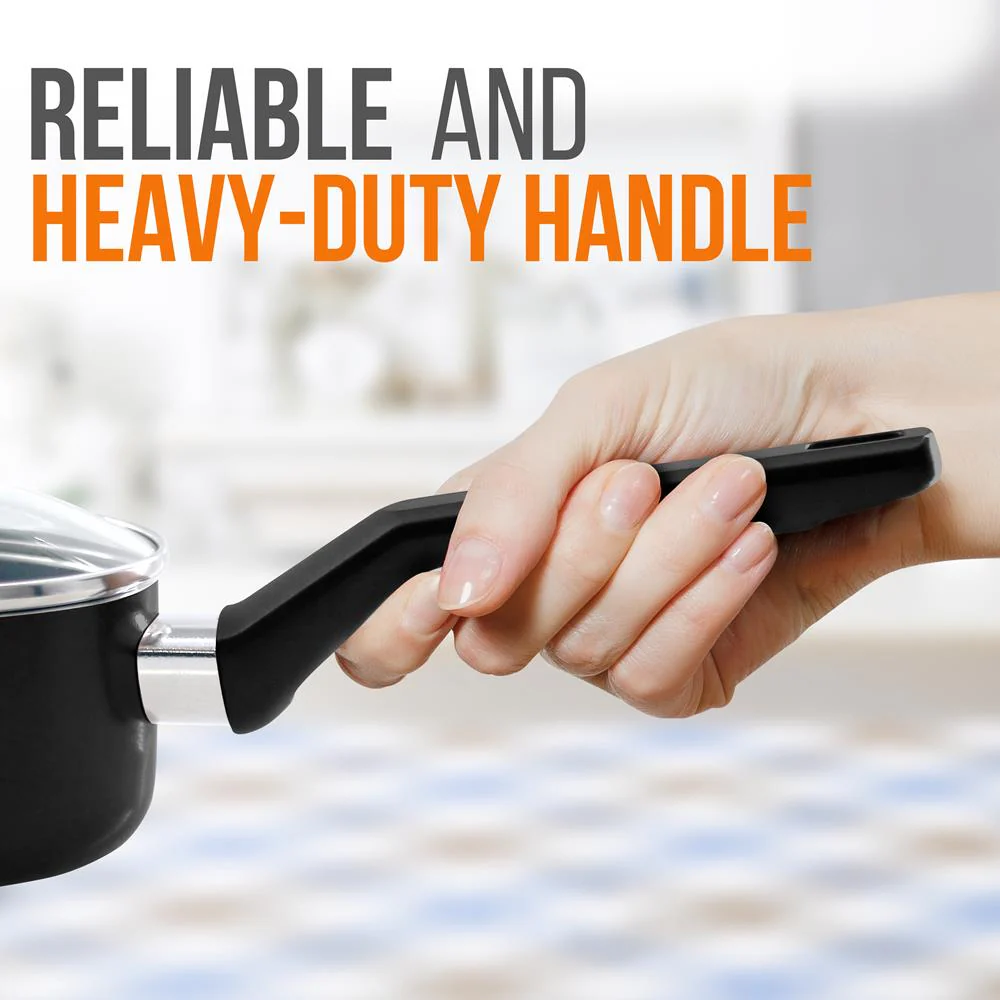 Saucepan Pot With Lid - Non-Stick High-Qualified Kitchen Cookware With See-Through Tempered Glass Lids, 1 Qt. (Works With Model: Nccwa13) - Image 4