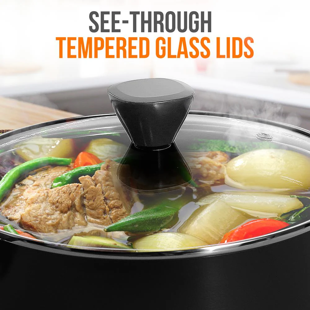 Saucepan Pot With Lid - Non-Stick High-Qualified Kitchen Cookware With See-Through Tempered Glass Lids, 1 Qt. (Works With Model: Nccwa13) - Image 5