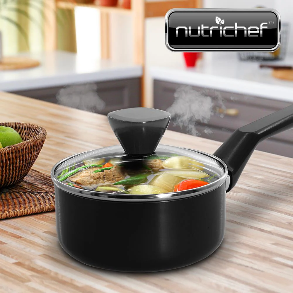 Saucepan Pot With Lid - Non-Stick High-Qualified Kitchen Cookware With See-Through Tempered Glass Lids, 1 Qt. (Works With Model: Nccwa13) - Image 6