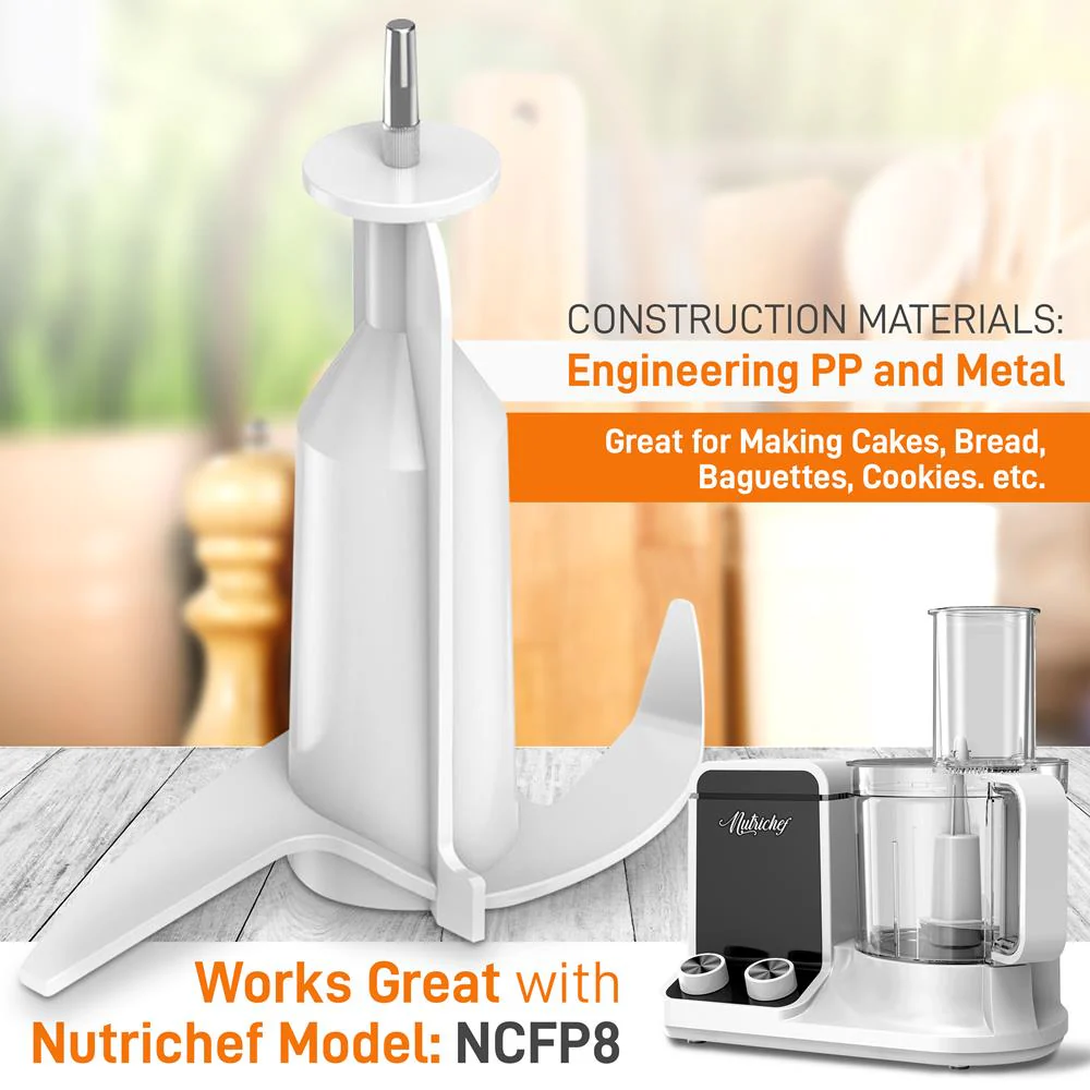 Food Processor Dough Kneading Blade - Replacement Parts For Nutrichef Multifunction Food Processor Model Number: Ncfp8 - Image 2