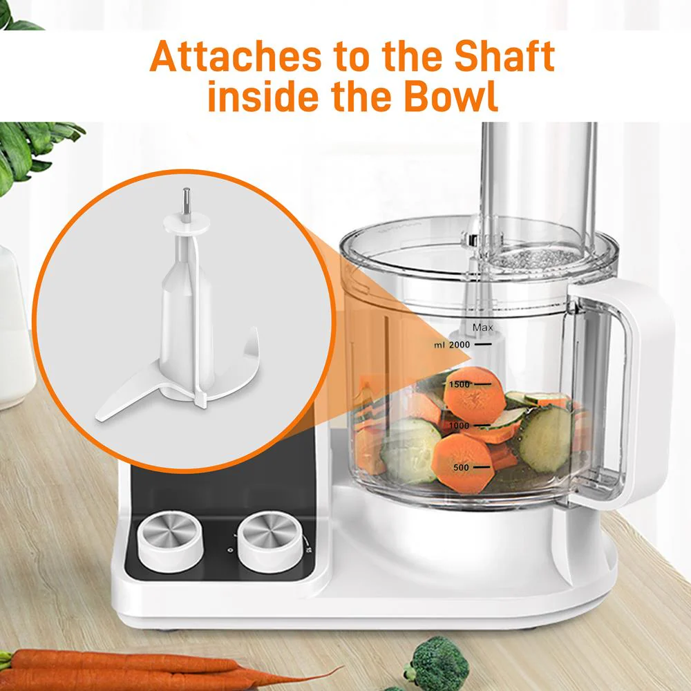 Food Processor Dough Kneading Blade - Replacement Parts For Nutrichef Multifunction Food Processor Model Number: Ncfp8 - Image 4