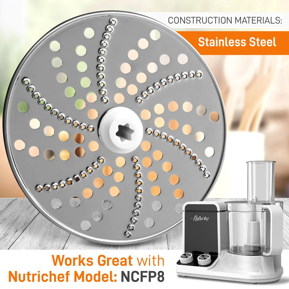 Food Processor Masher Blade Disc - Replacement Parts For Nutrichef Multifunction Food Processor Model Number: Ncfp8 - Image 2