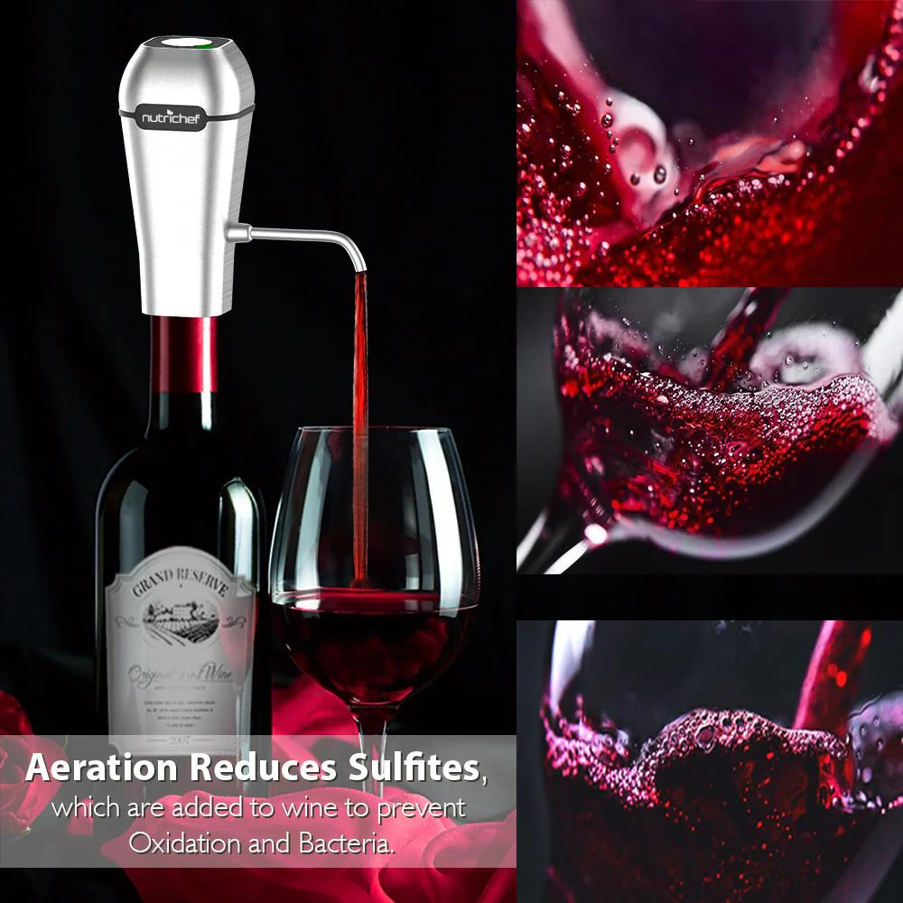 Electric Wine Pump Aerator - Automatic Wine Bottle Air Decanter Dispenser - Image 6