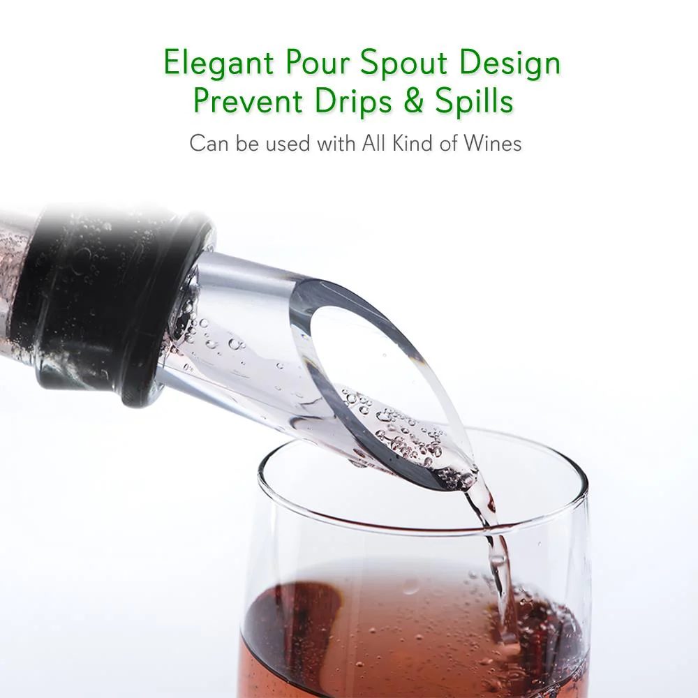 Premium 2 In 1 Stainless Steel Stylish & Sleek Wine Chill Rod With Pourer For Parties - Image 4