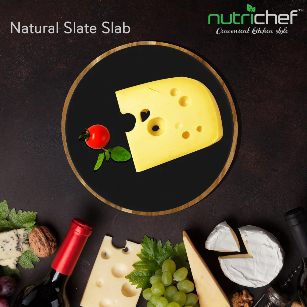 Lazy Susan Cheese Board Tray - Rotating Food Presentation Serving Platter Set - Image 7